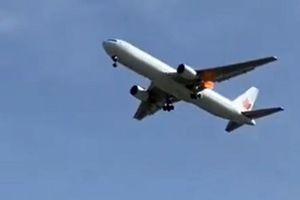 فیلم| هواپیمای بوئینگ ۷۶۷ خطوط هوایی کانادا به سلامت به زمین نشست / فیلم