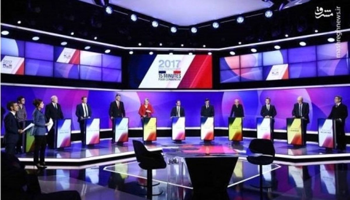 آخرین مناظره تلویزیونی نامزدهای انتخابات ریاست جمهوری فرانسه
