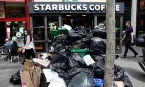 فیلم| خیابان‌های پاریس مملؤ از زباله شد