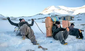 تصاویری از پوشش کولبران در ارتفاعات برفی