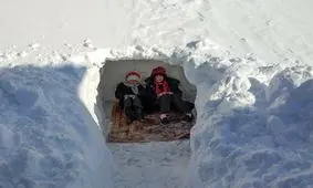 بارش کم‌سابقه برف خلخال در ۵۰ سال اخیر/ پرسه زدن گرگ‌های گرسنه در خیابان‌های خلخال