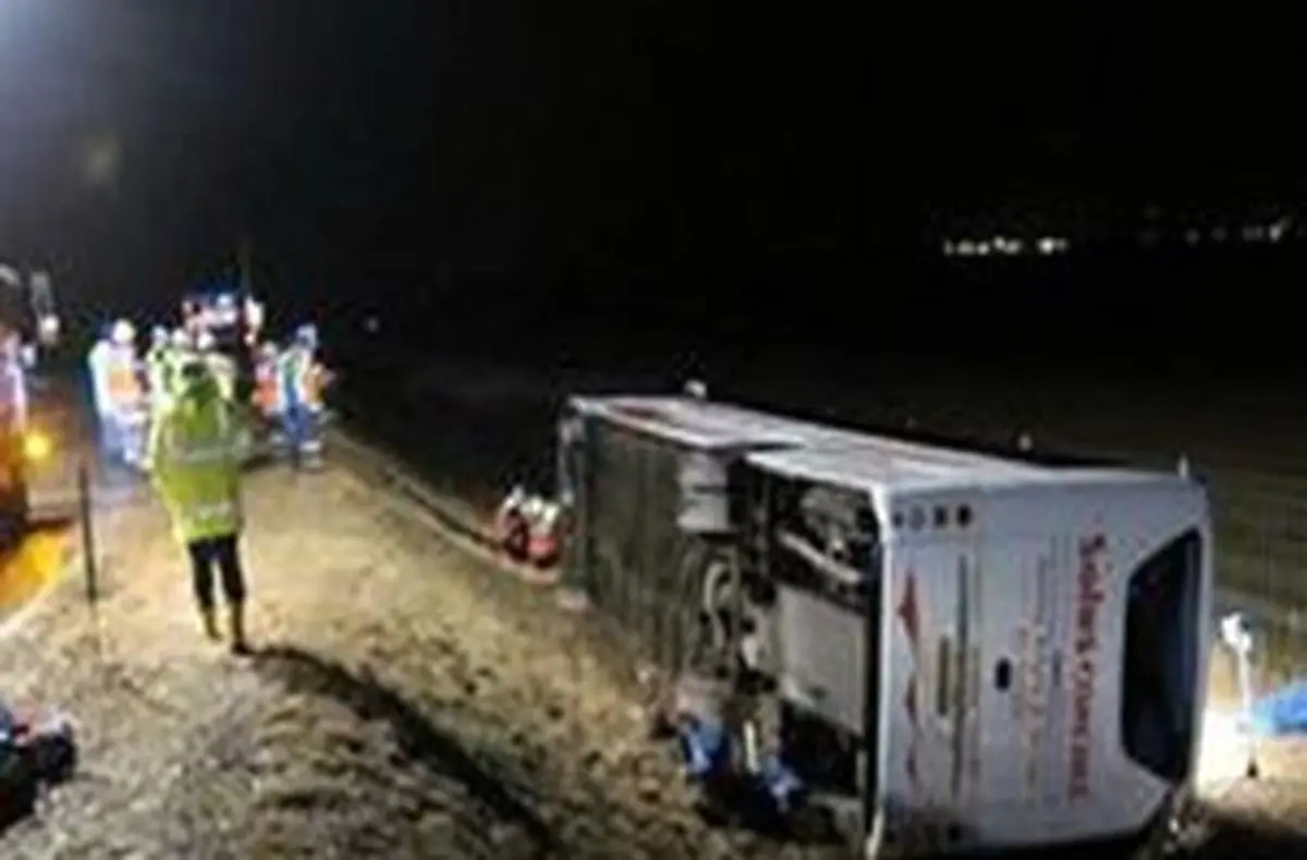 اسامی ۱۱ جان‌باخته حادثه واژگونی اتوبوس مشهد-اصفهان