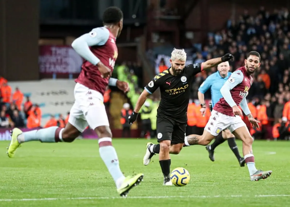 آستون ویلا 1 - 6 سیتی؛ پیروزی با درخشش اگوئرو