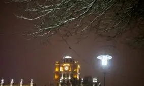 بارش شدید برف در تبریز/ آذربایجان شرقی سفیدپوش شد