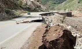 جاده برگشت اهواز به رامهرمز به دلیل رانش زمین مسدود شد