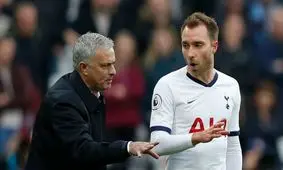 انتقاد مورینیو از عملکرد اریکسن مقابل لیورپول