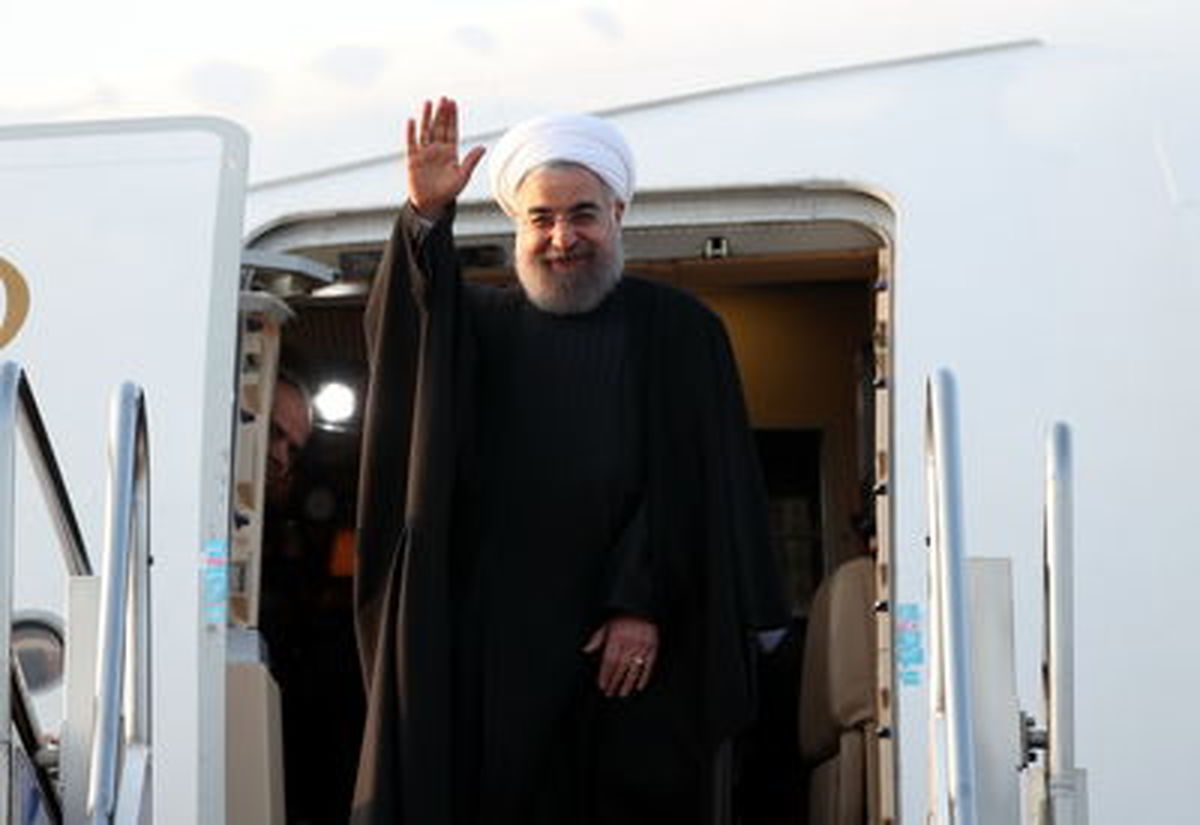 روحانی وارد فرودگاه تبریز شد