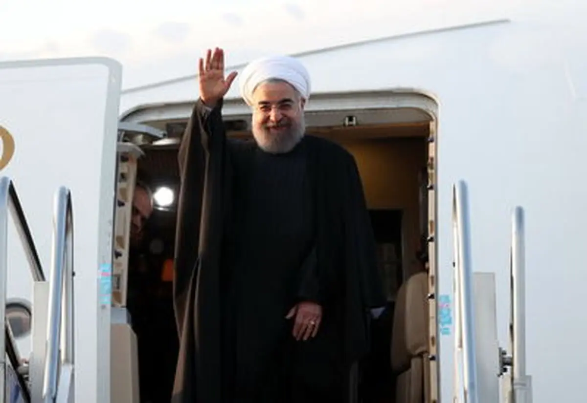 روحانی وارد فرودگاه تبریز شد