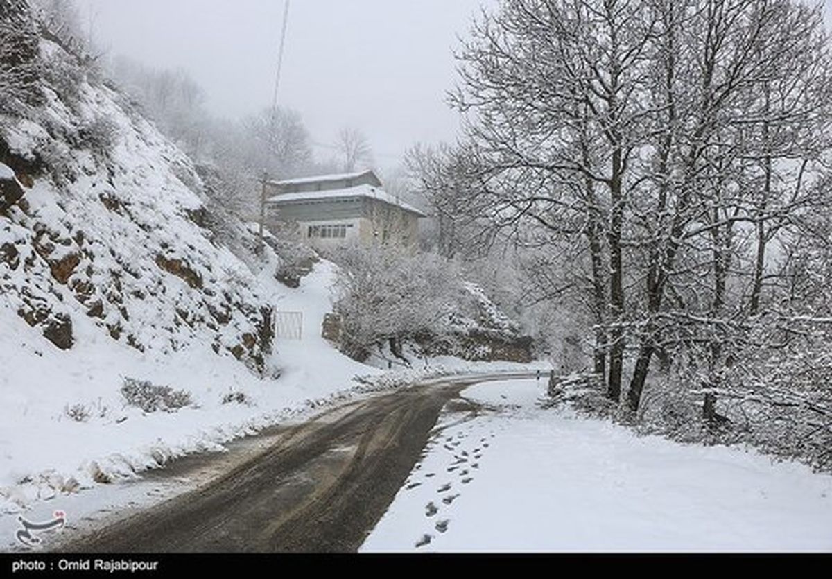 جادههای این ۶ استان برفی است
