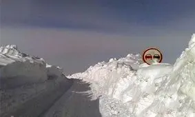 بارش یک متری برف در گردنه ژالانه کردستان