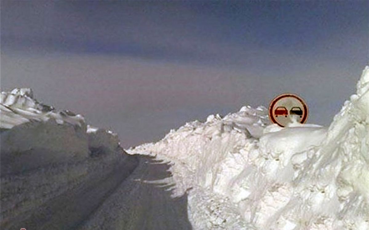 بارش یک متری برف در گردنه ژالانه کردستان