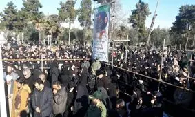 فیلم| پیکر شهدای گلستانی حادثه هواپیمای اوکراینی در گرگان به خاک سپرده شد