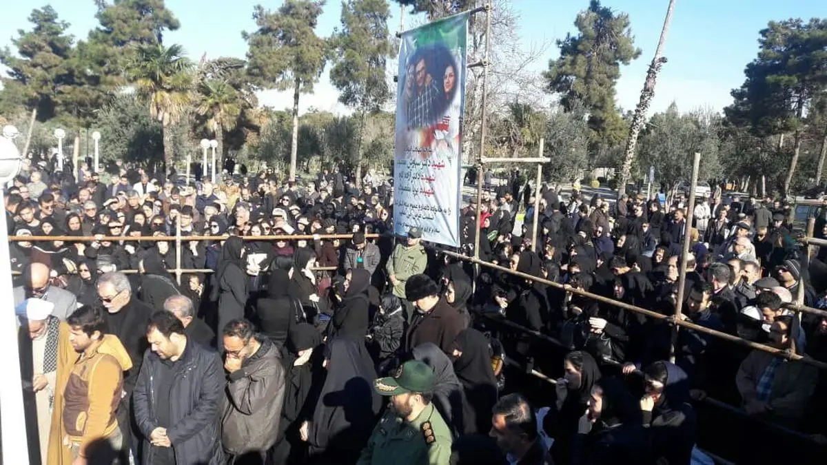 فیلم| پیکر شهدای گلستانی حادثه هواپیمای اوکراینی در گرگان به خاک سپرده شد