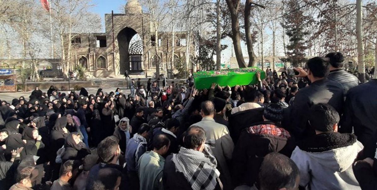 چهارمین جانباخته سانحه هواپیمایی اوکراین در پیشوا تشییع شد