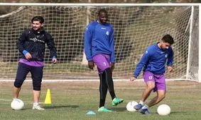 دیاباته سرحال در تمرین آبی‌ها