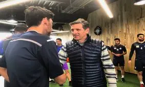 معارفه مربی جدید به بازیکنان استقلال