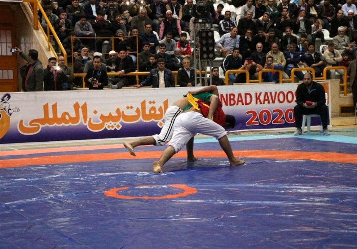 قهرمانی افغانستان در مسابقات بینالمللی کشتی گورش در گنبدکاووس