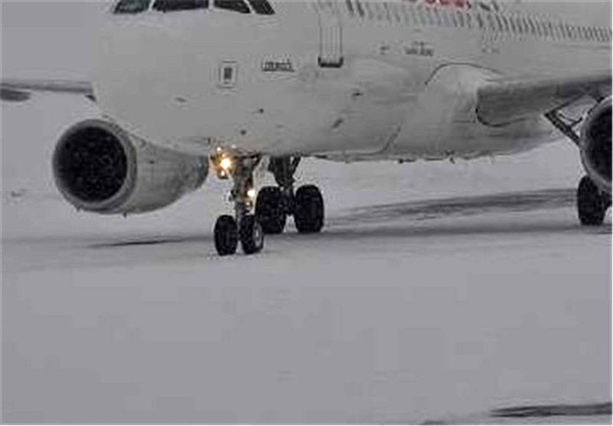 وضعیتی که بارش برف برای پروازهای مهرآباد ایجاد کرد!
