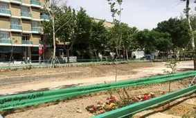 بخش‌های باقیمانده از کف‌سازی‌های تاریخی چهارباغ کشف شد