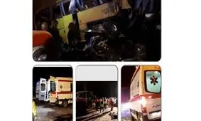 واژگونی اتوبوس در محور ساوه ـ سلفچگان/۴ نفر کشته و ۱۲ نفر مجروح شدند+ اسامی مجروحان