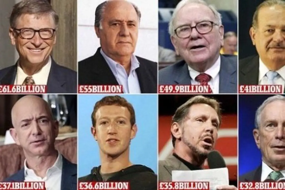 ثروت ۸ نفر به اندازه دارایی نصف مردم جهان است