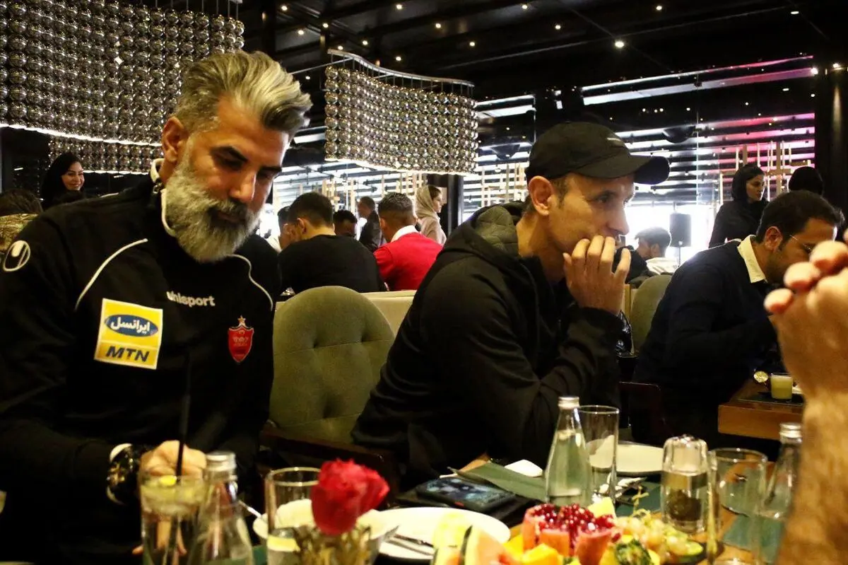 اولین ناهار پرسپولیسی‌ها با گل‌محمدی