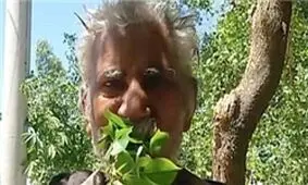 این مرد تنها با خوردن شاخ و برگ درختان زنده است