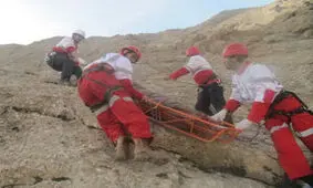 نجات جان کوهنورد گرفتار در ارتفاعات زردکوه
