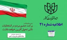 لزوم یادآوری اعضای شعب به رای دهندگان در خصوص انتخاب صحیح نام نامزد در برگ رای و صندوق مربوط به همان انتخابات در استانهایی که ۲ انتخابات را برگزار می کنند