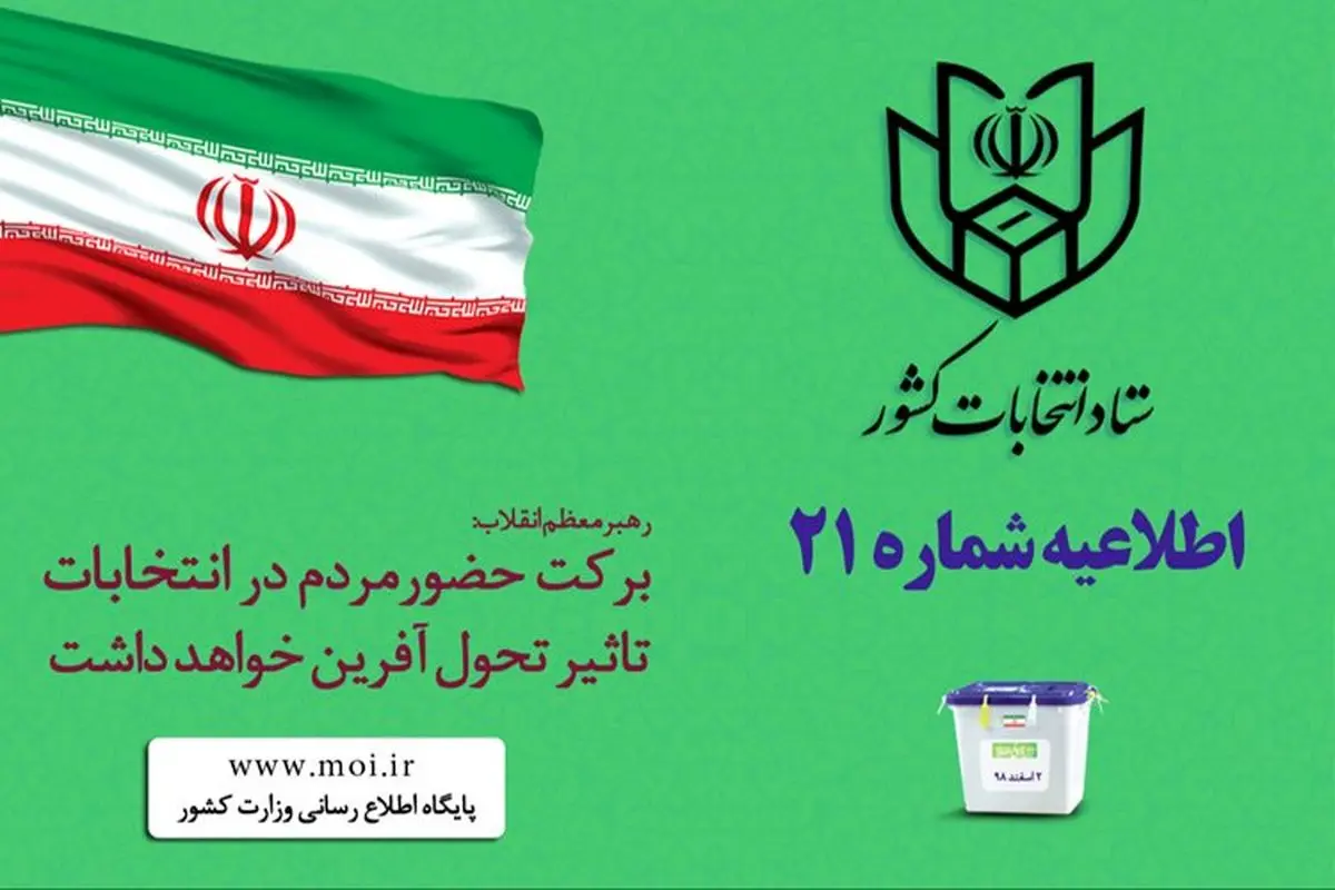 لزوم یادآوری اعضای شعب به رای دهندگان در خصوص انتخاب صحیح نام نامزد در برگ رای و صندوق مربوط به همان انتخابات در استانهایی که ۲ انتخابات را برگزار می کنند