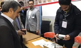فیلم| حضور احمدی‌نژاد در انتخابات