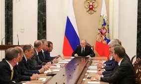 نشست پوتین و اعضای شورای امنیت ملی روسیه درباره ادلب