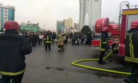 آتش‌سوزی در هتلی در نزدیکی حرم رضوی/آتش سوزی مهار شد/ فیلم