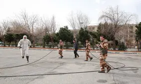 دفاع مقدس ارتش جمهوری اسلامی در مقابل دشمنی به نام کرونا + تصاویر
