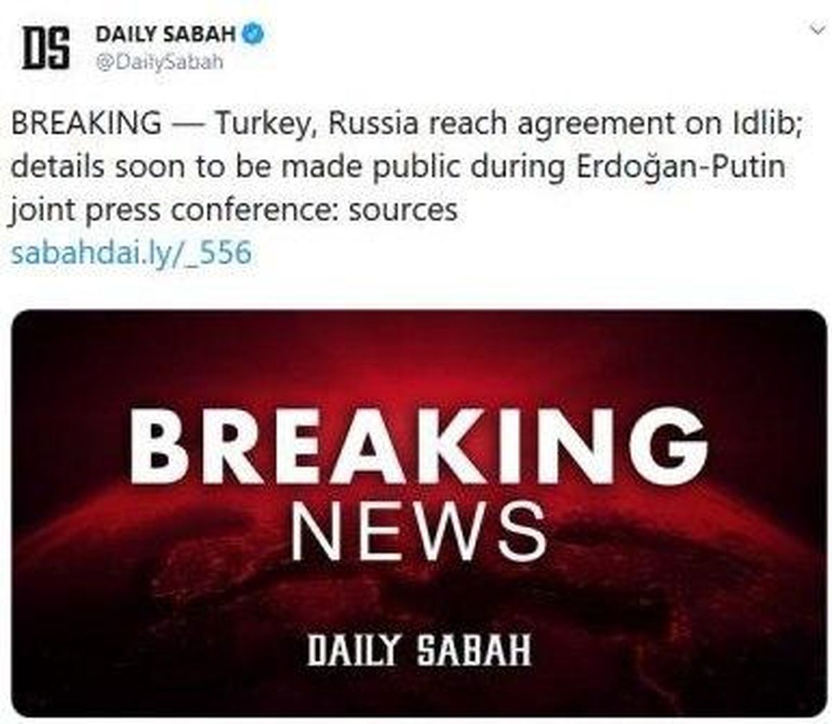 روسیه و ترکیه در مورد ادلب به توافق رسیدند
