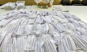 کشف ۲۵ هزار عدد ماسک در همدان