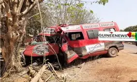 سانحه رانندگی جان ۸ فوتبالیست گینه‌ای را گرفت + عکس