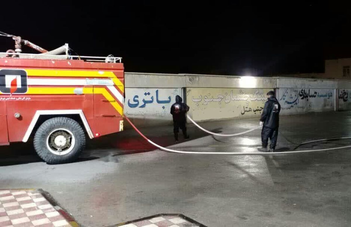 آتشنشانان ورامین به جنگ کرونا آمدند