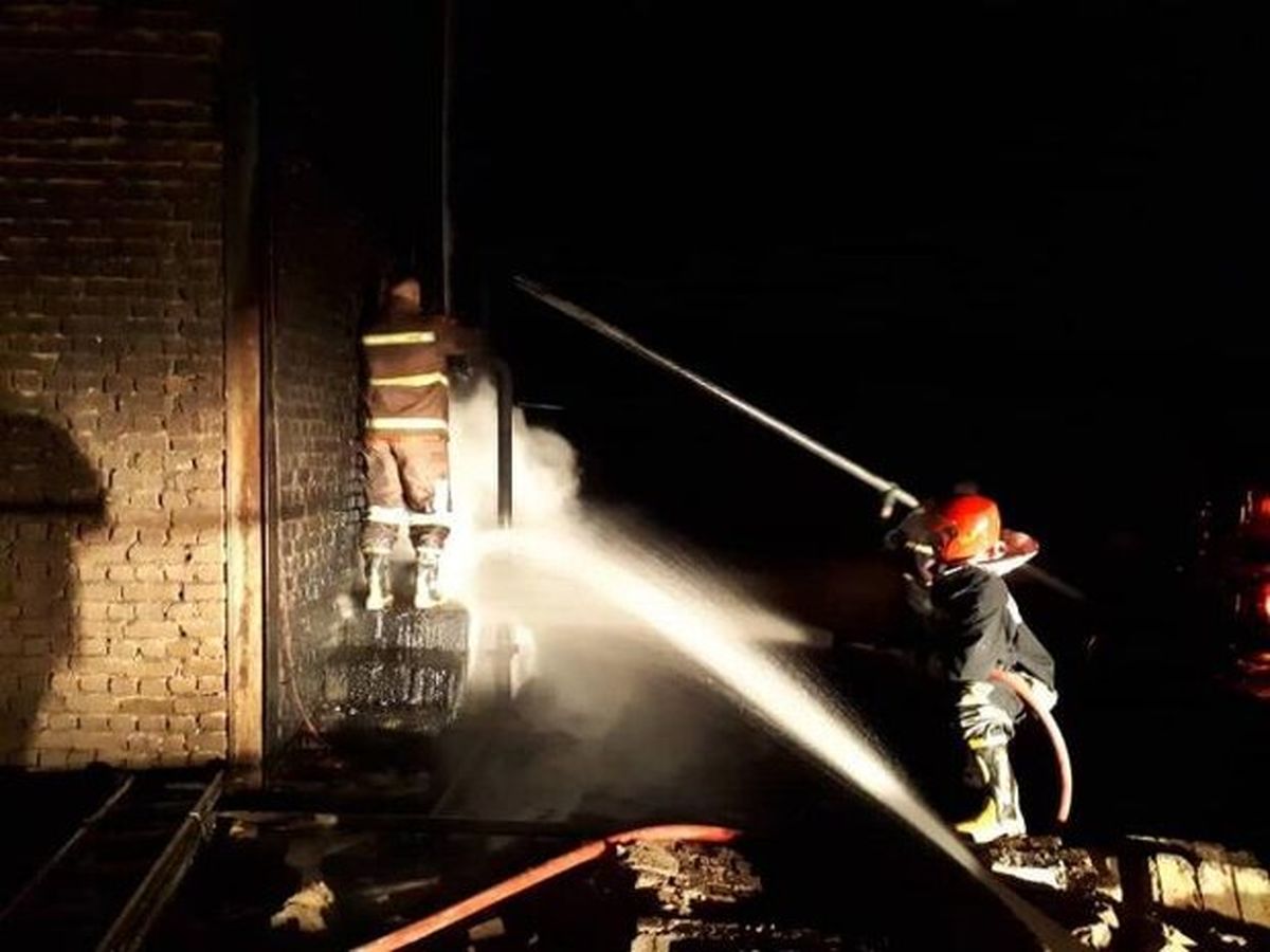آتش‌سوزی در کارخانه تصفیه روغن