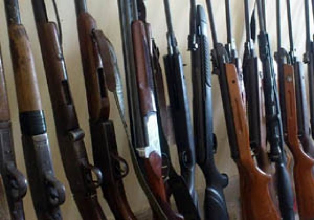 کشف وضبط ۱۷ قبضه اسلحه قاچاق در دهلران