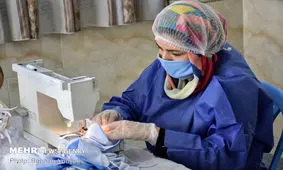 رونق تولید ماسک و لباس پزشکی/تولیدکنندگان پوشاک دست به کار شدند