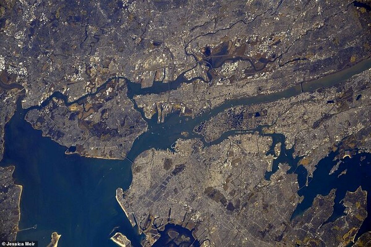تماشای شهرهای مختلف آمریکا از فضا