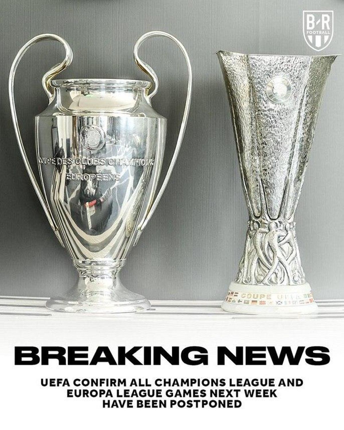 لیگ قهرمانان اروپا رسماً به تعلیق در آمد