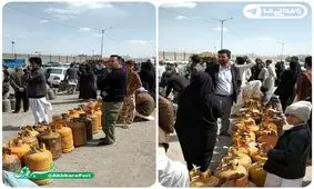 شهروندان زاهدانی همچنان در صف کپسول گاز !