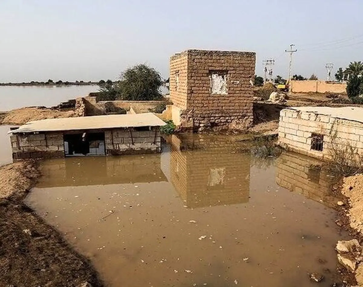 آبگرفتگی یک روستا در شوشتر / ریزش آوار یک منزل در دزفول