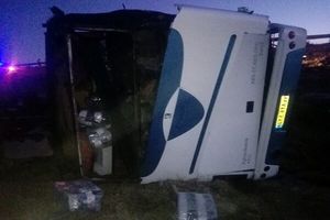 تصادف ۲ دستگاه اتوبوس در بجنورد یک کشته داشت
