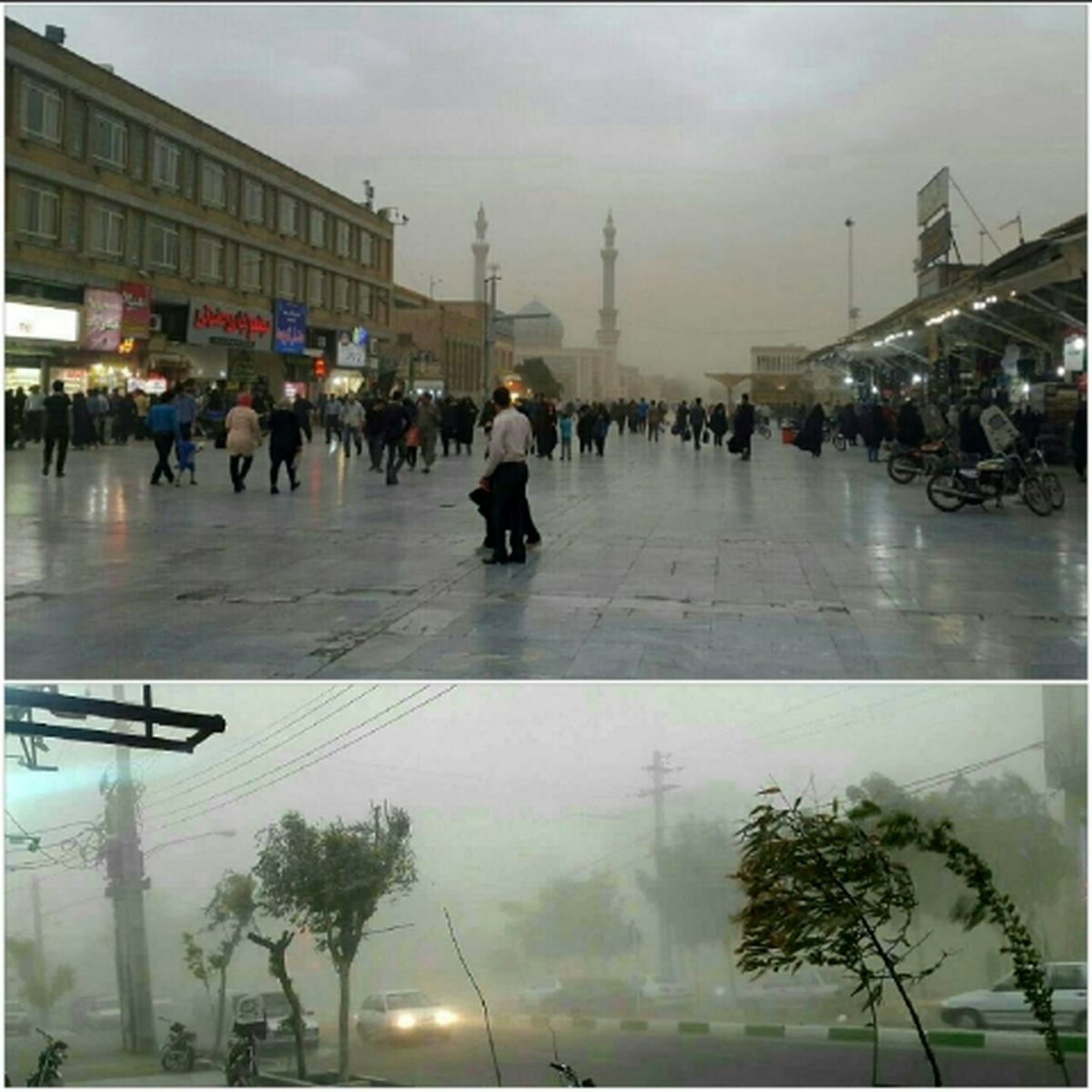 طوفان تهران به قم رسید