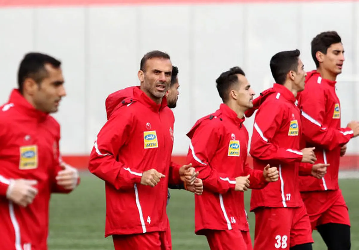تمرین تیم فوتبال پرسپولیس تعطیل شد