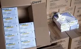 کشف 500 هزار دستکش به ارزش 30 میلیارد ریال