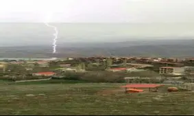 صاعقه در طبیعت زیبای طالقان